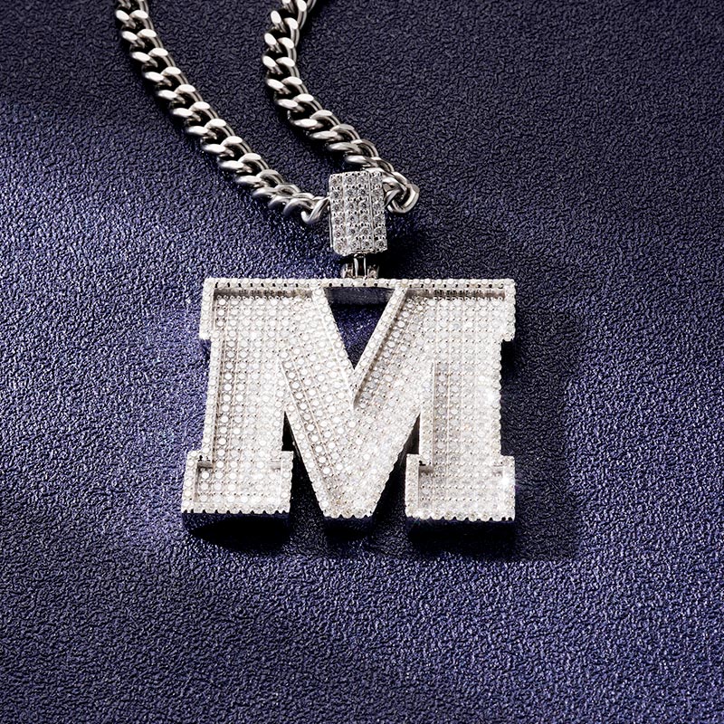 Custom VVS1 Moissanite Letter Pendant Deposit
