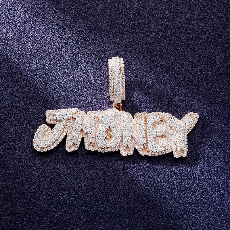 Custom VVS1 Moissanite Letter Pendant Deposit