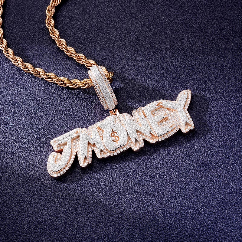 Custom VVS1 Moissanite Letter Pendant Deposit