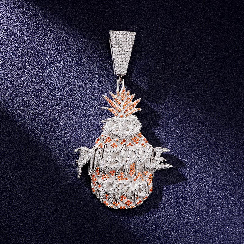 Custom Iced Pineapple Logo Pendant Deposit