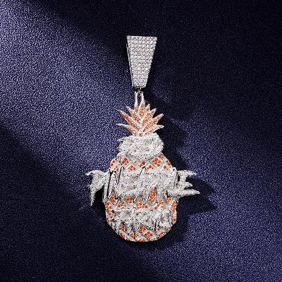 Custom Iced Pineapple Logo Pendant Deposit