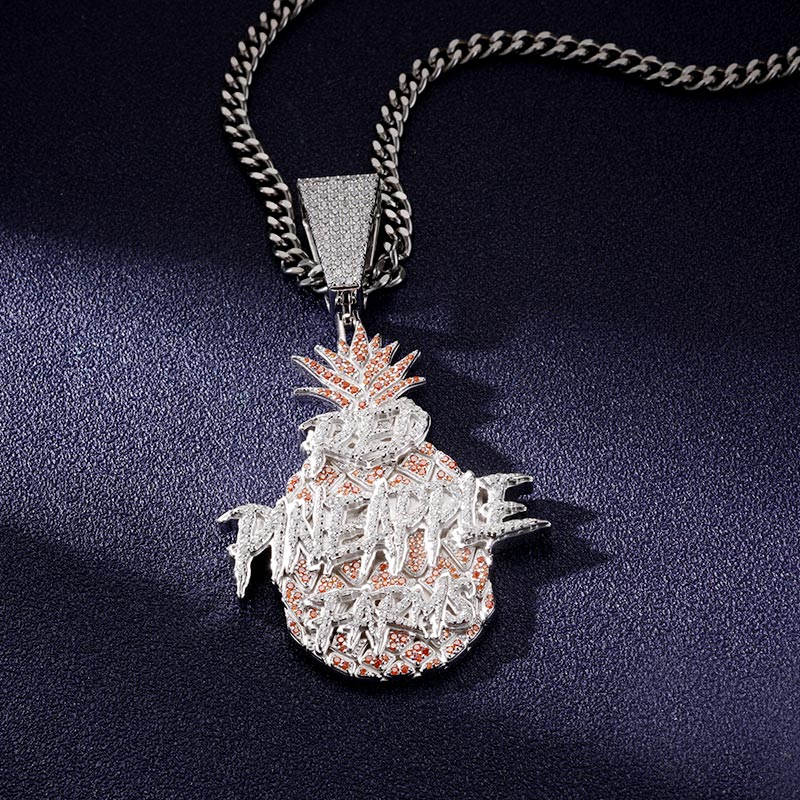 Custom Iced Pineapple Logo Pendant Deposit