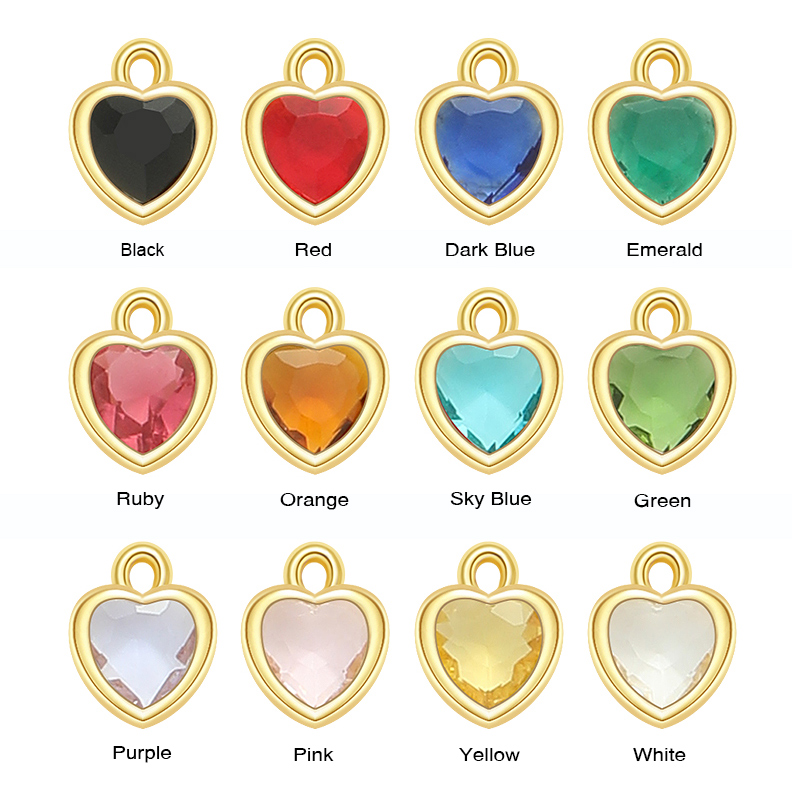 Letters & Heart-shaped Gemstone Paperclip Chain Bracelet with Pearl Charm Letters & Heart-shaped Gemstone Paperclip Chain Bracelet with Pearl Charm