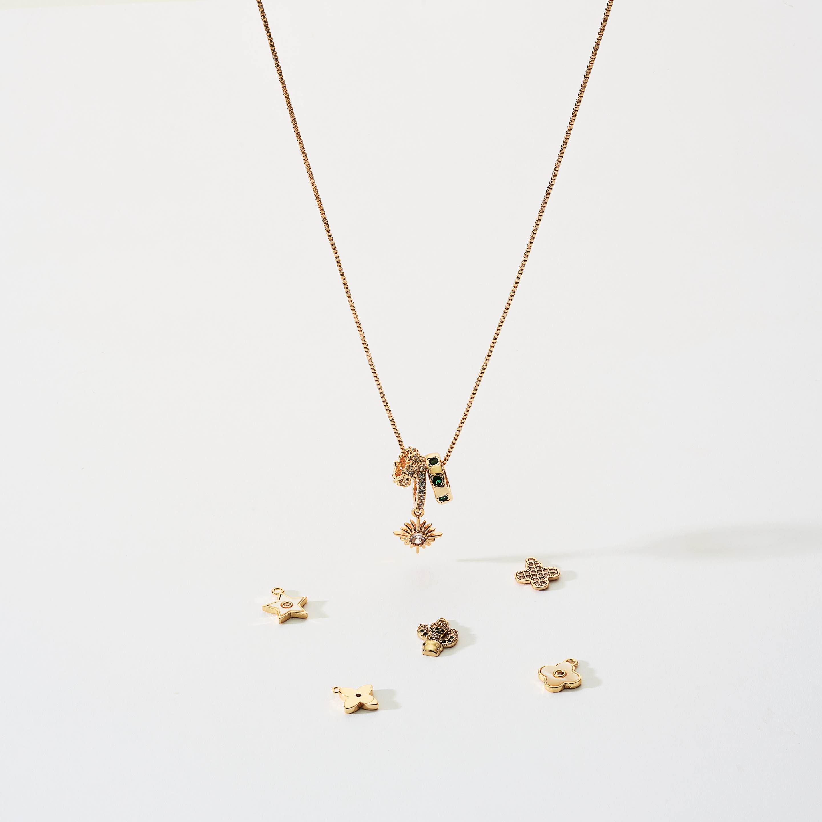 Rondel & Interchangeable Pendant Necklace Rondel & Interchangeable Pendant Necklace