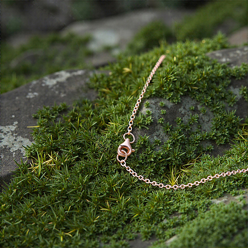 1.245CT Pear Cut Moss Agate & Marquise Cut Diamond S925 Silver With Leaf Accent Pendant Necklace