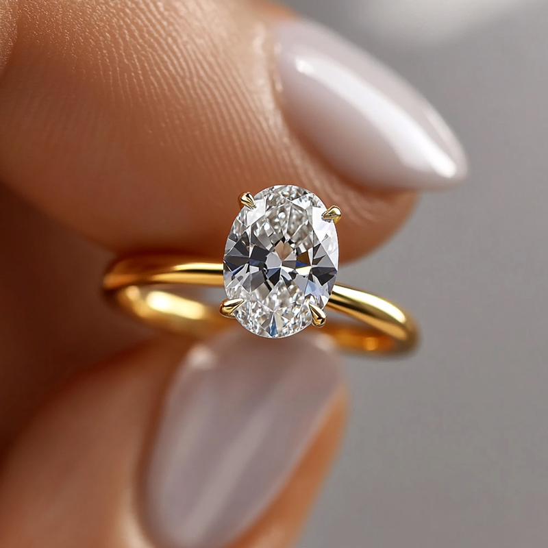 1CT/1.5CT/2CT/3CT/5CT Oval Cut Moissanite Engagement Ring 1CT/1.5CT/2CT/3CT/5CT Oval Cut Moissanite Engagement Ring