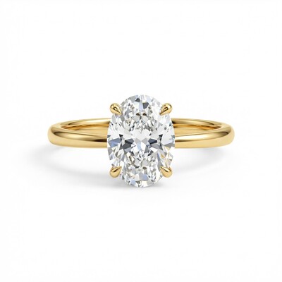 1CT/1.5CT/2CT/3CT/5CT Oval Cut Moissanite Engagement Ring