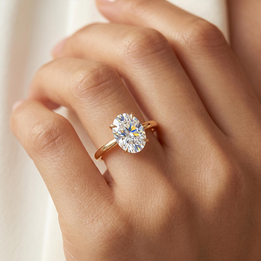 1CT/1.5CT/2CT/3CT/5CT Oval Cut Moissanite Engagement Ring 1CT/1.5CT/2CT/3CT/5CT Oval Cut Moissanite Engagement Ring