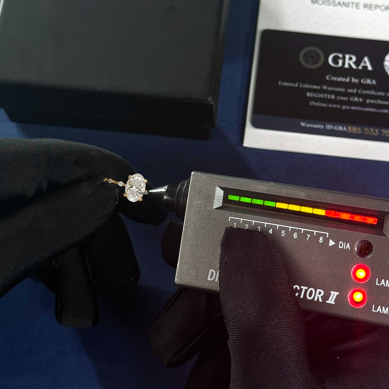 3.5CT Oval Cut VVS Moissanite S925 Silver Halo Eternity Bridal Engagement Ring Set