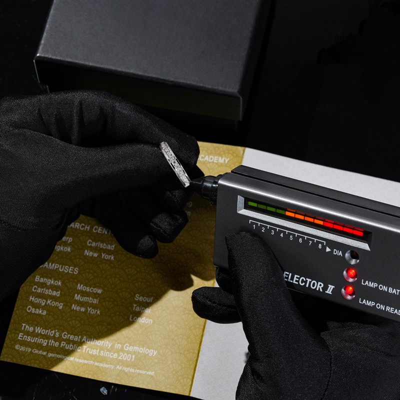 0.87CT Round Cut Colorless VVS Moissanite S925 Silver Full Eternity Wedding Band