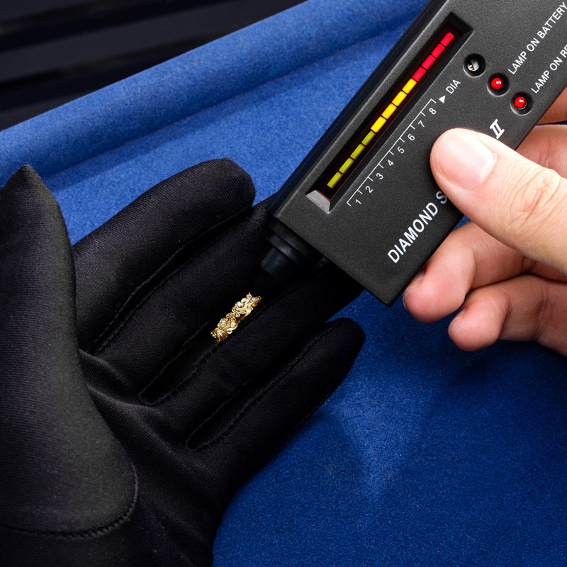 0.35CT Round Cut VVS Moissanite S925 Silver Wedding Band