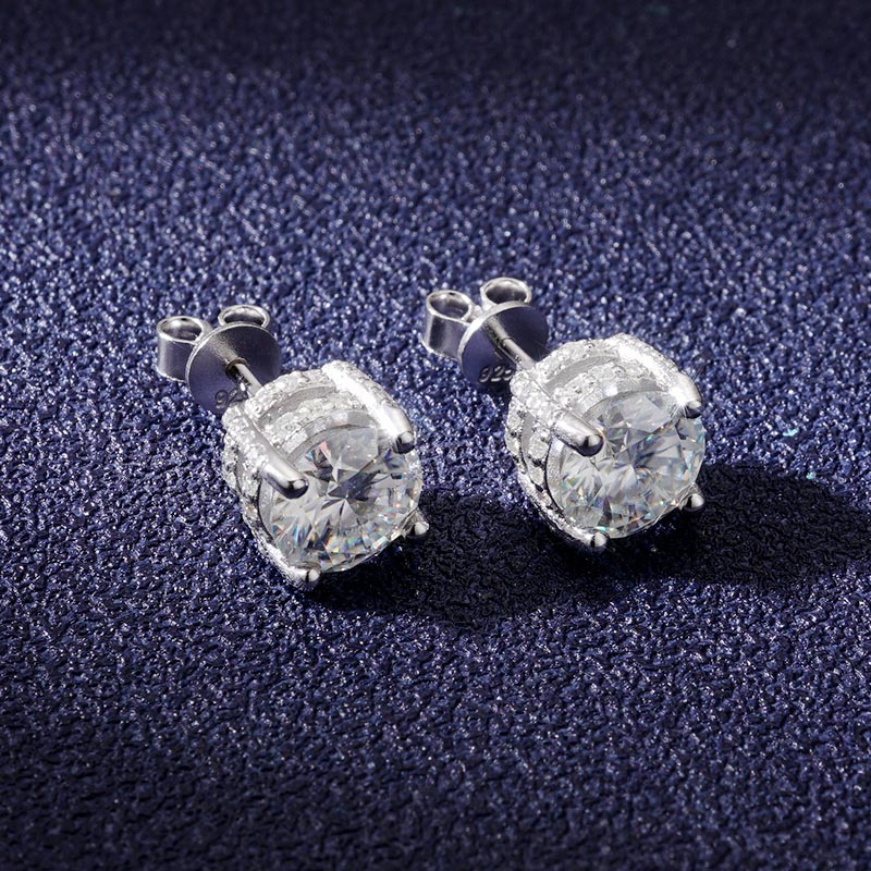 Custom VVS1 Moissanite Stud Earrings Deposit