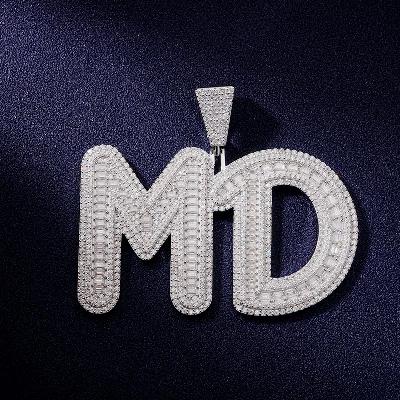 Custom VVS1 Moissanite Letter Pendant Deposit