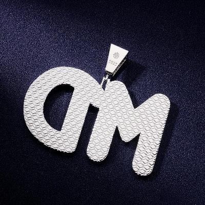 Custom VVS1 Moissanite Letter Pendant Deposit