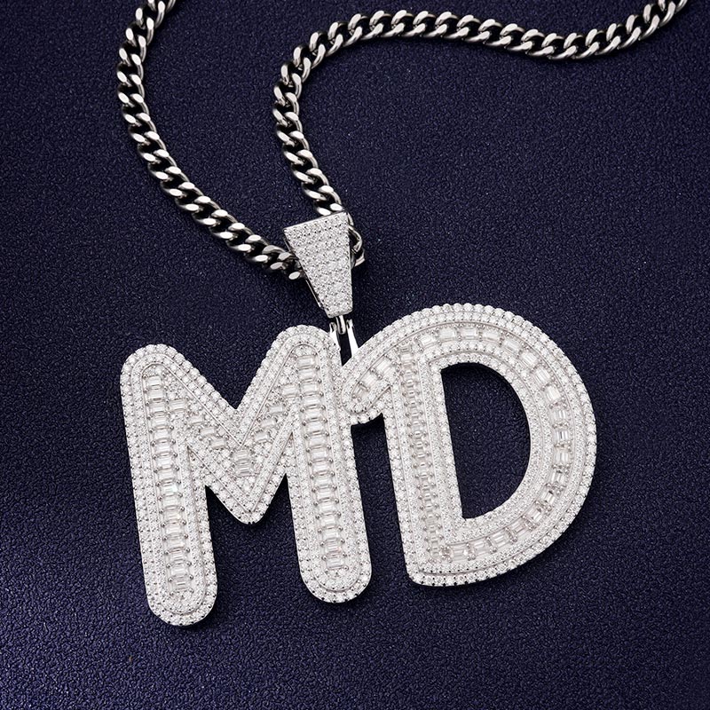 Custom VVS1 Moissanite Letter Pendant Deposit