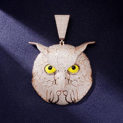 Custom VVS1 Moissanite Owl Pendant Deposit