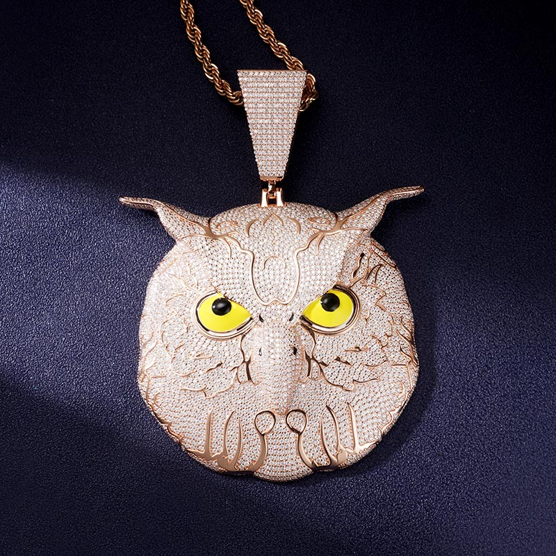 Custom VVS1 Moissanite Owl Pendant Deposit