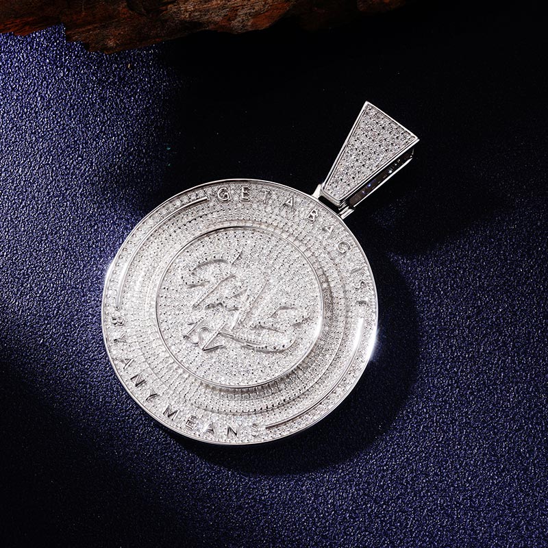 Custom S925 & VVS1 Moissanite Medal Pendant Deposit