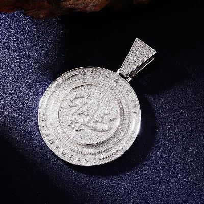 Custom VVS1 Moissanite Medal Pendant Deposit