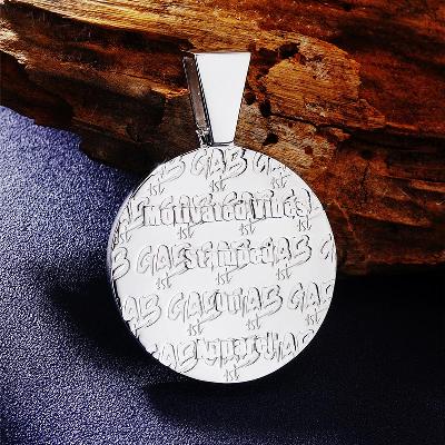 Custom VVS1 Moissanite Medal Pendant Deposit