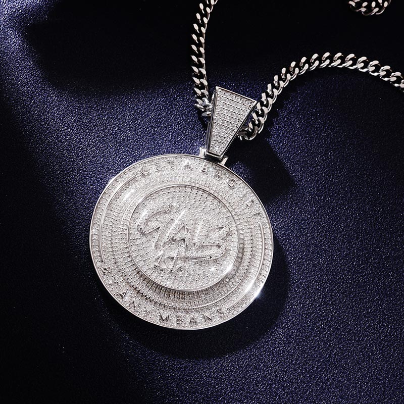 Custom S925 & VVS1 Moissanite Medal Pendant Deposit