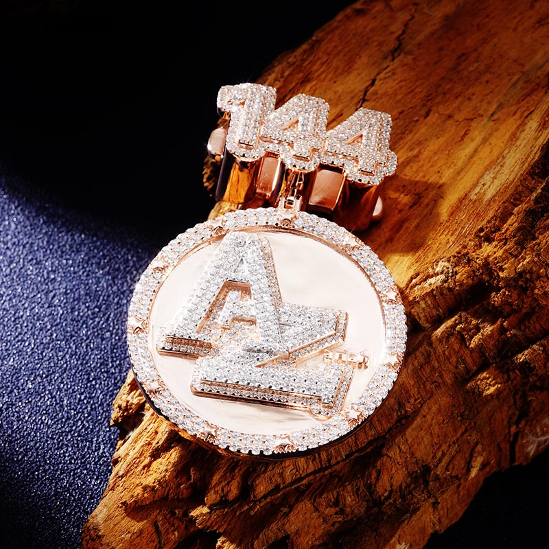Custom S925 & VVS1 Moissanite Medal Letter Pendant Deposit