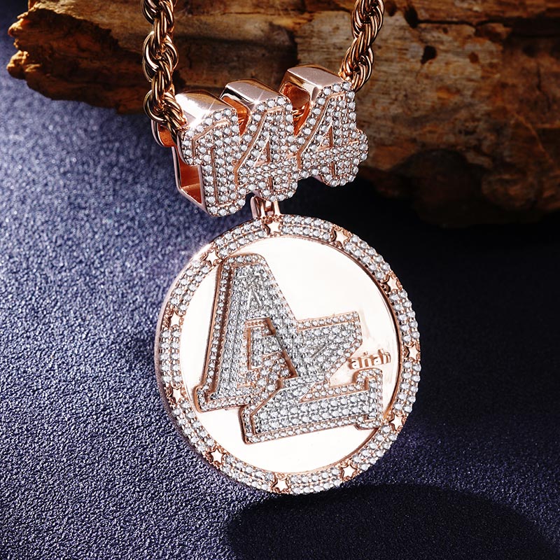 Custom S925 & VVS1 Moissanite Medal Letter Pendant Deposit