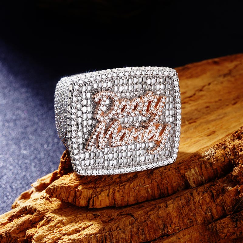 Custom VVS1 Moissanite Letter Ring Deposit