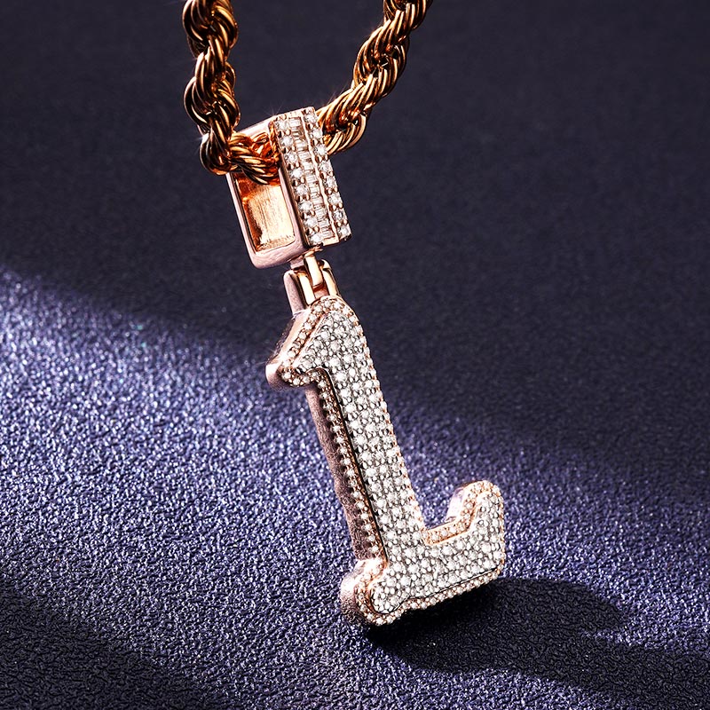 Custom VVS1 Moissanite Letter Pendant Deposit