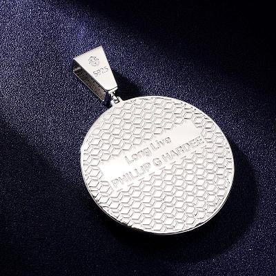 Custom VVS1 Moissanite Medal Pendant Deposit