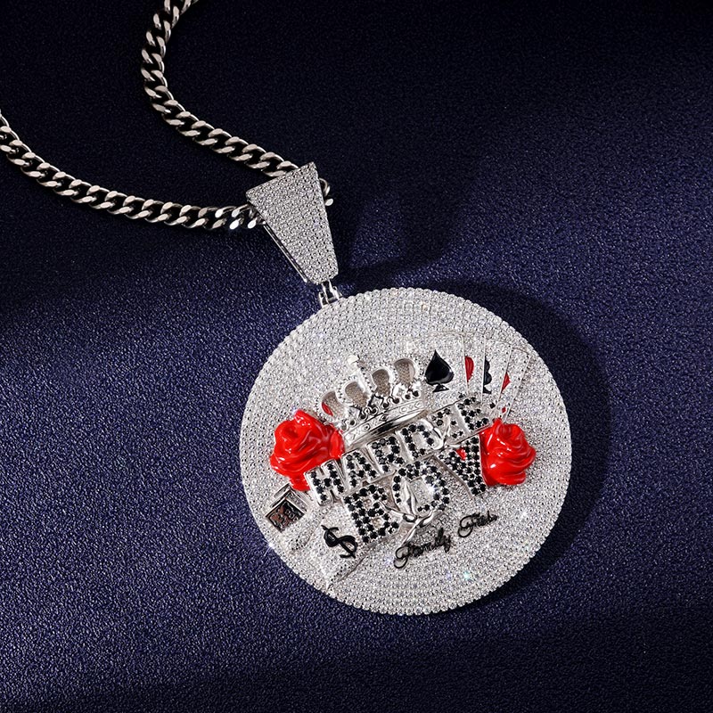 Custom VVS1 Moissanite Medal Pendant Deposit