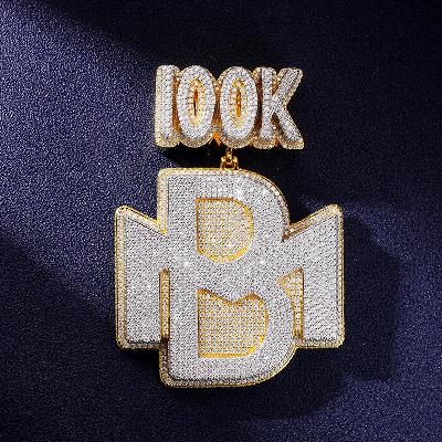 Custom VVS1 Moissanite Letter Pendant Deposit