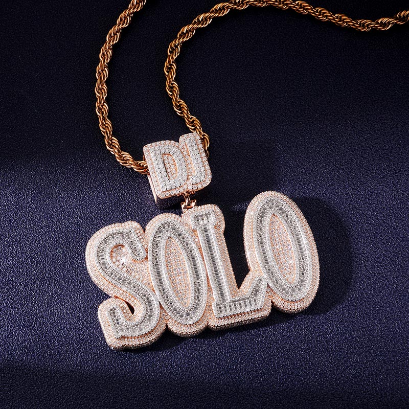 Custom VVS1 Moissanite Letter Pendant Deposit