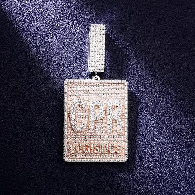 Custom VVS1 Moissanite Tag Pendant Deposit
