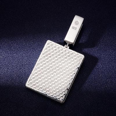 Custom VVS1 Moissanite Tag Pendant Deposit