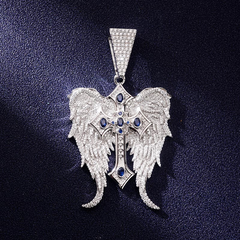 Custom VVS1 Moissanite Cross Pendant Deposit