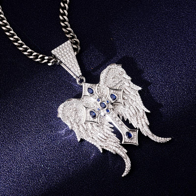 Custom VVS1 Moissanite Cross Pendant Deposit