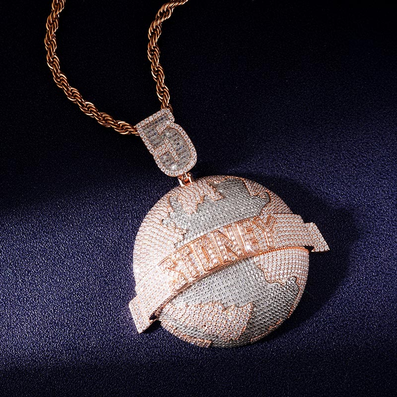 Custom VVS1 Moissanite Logo Pendant Deposit