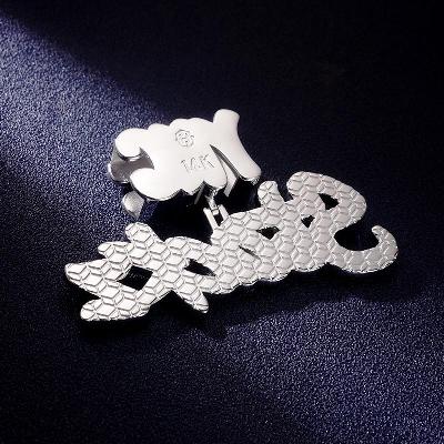 Custom VVS1 Moissanite Letter Pendant Deposit