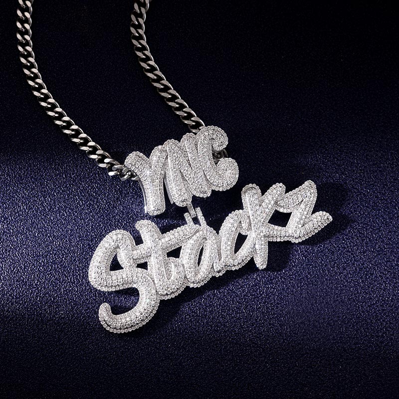 Custom S925 & VVS1 Moissanite Letter Pendant Deposit