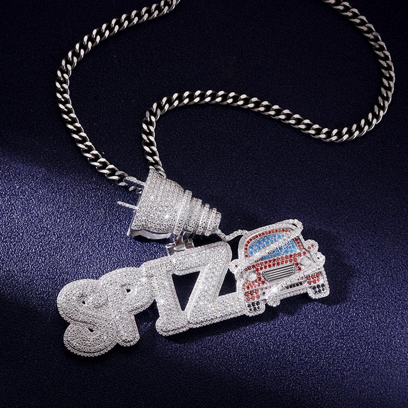 Custom S925 & VVS1 Moissanite Letter Pendant Deposit