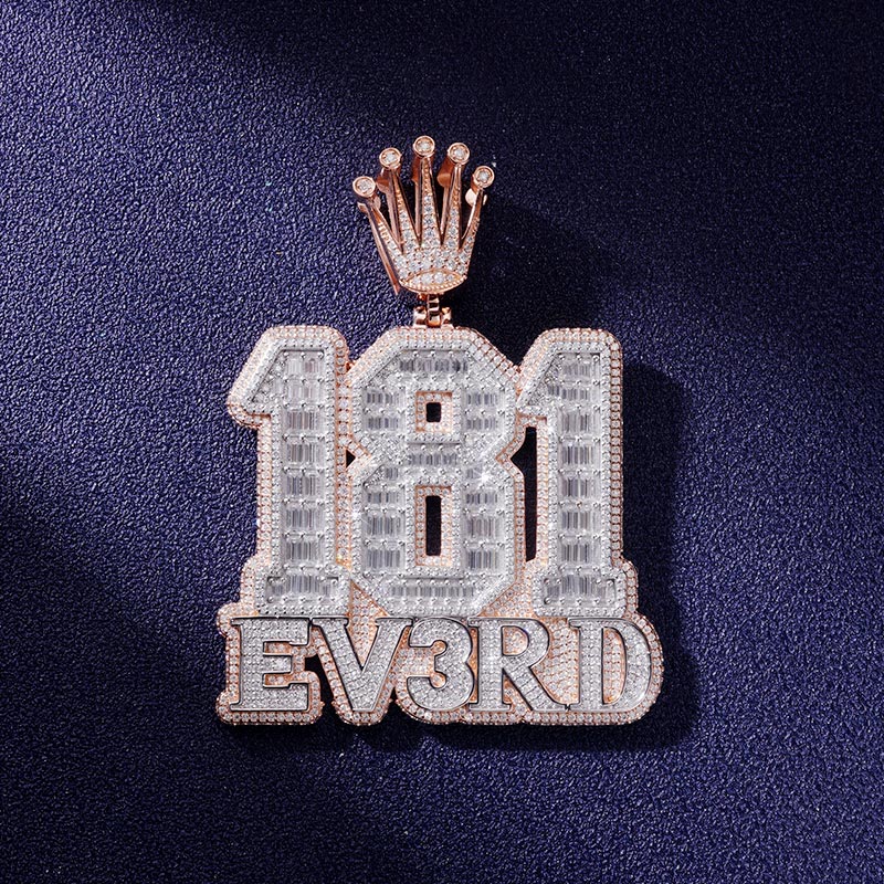 Custom VVS1 Moissanite Number Pendant Deposit