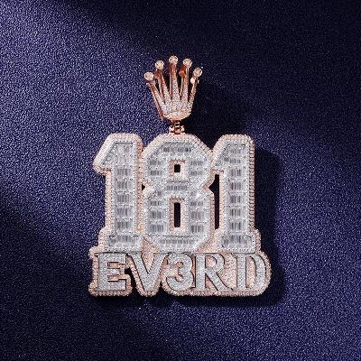 Custom VVS1 Moissanite Number Pendant Deposit