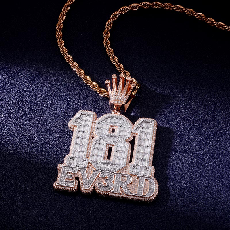 Custom VVS1 Moissanite Number Pendant Deposit
