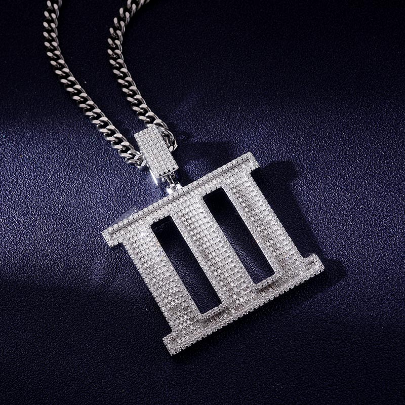 Custom VVS1 Moissanite Logo Pendant Deposit
