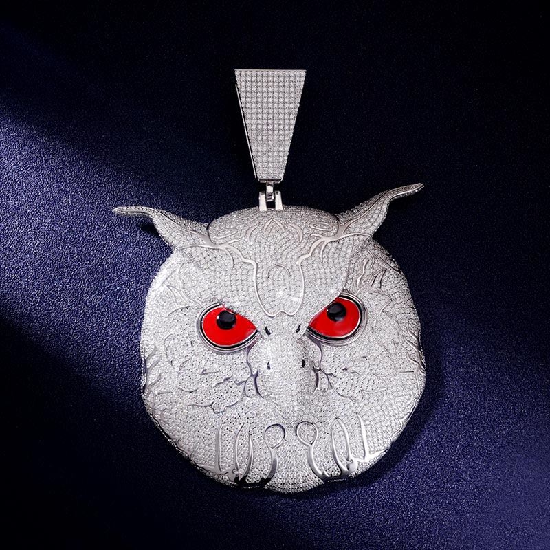 Custom VVS1 Moissanite Owl Pendant Deposit