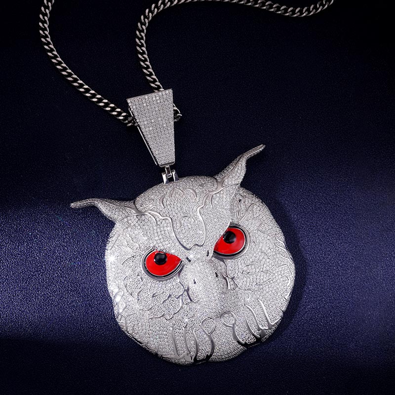 Custom VVS1 Moissanite Owl Pendant Deposit