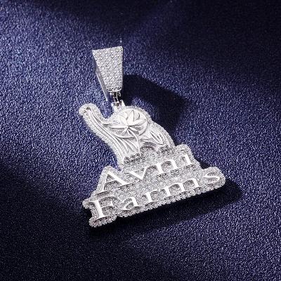Custom VVS1 Moissanite Logo Pendant Deposit