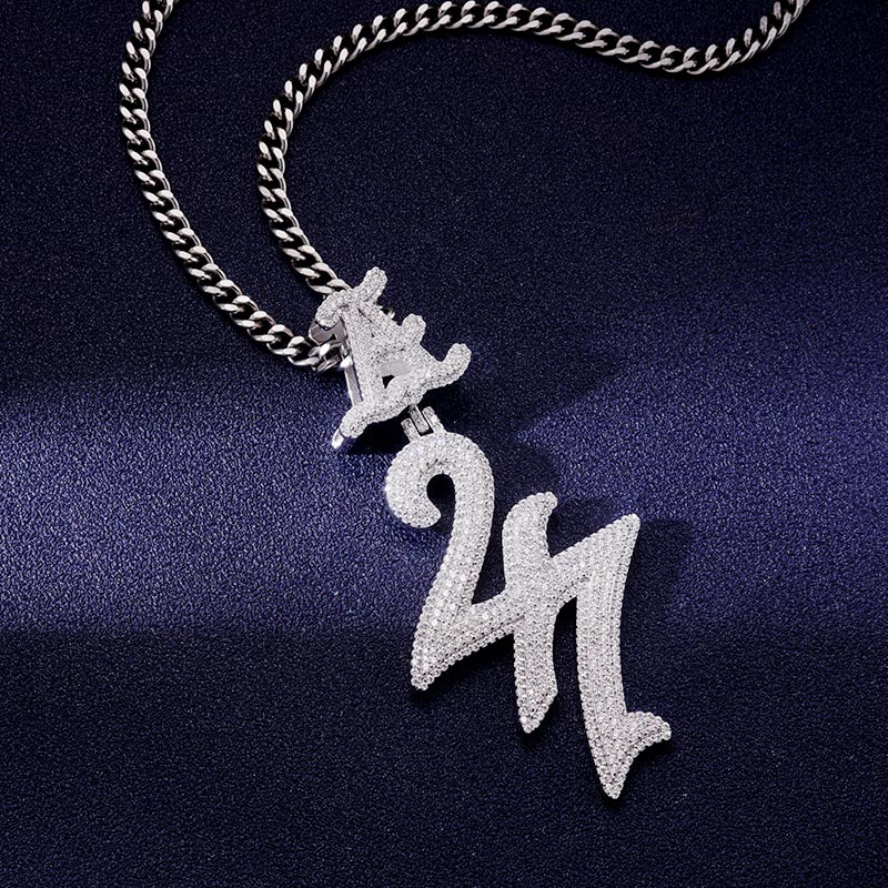 Custom VVS1 Moissanite Number Pendant Deposit