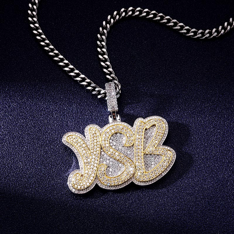 Custom VVS1 Moissanite Letter Pendant Deposit